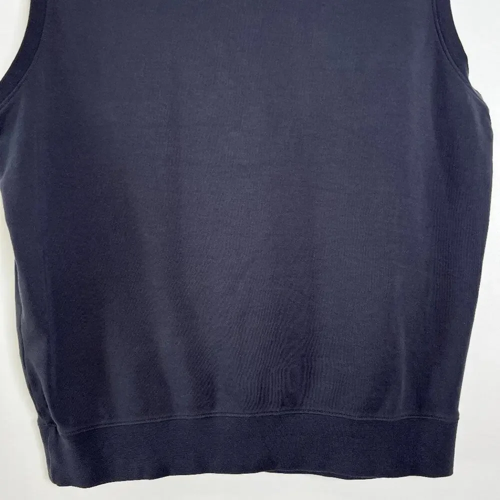 Peter Millar 1/4 Zip Pima Cotton Golf Vest SIZE XL Navy Pullover Peru
